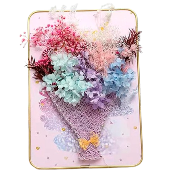 Set de creație HiStone String Art Buchet de flori DHBCE28065 6+ / Multicolor photo 1