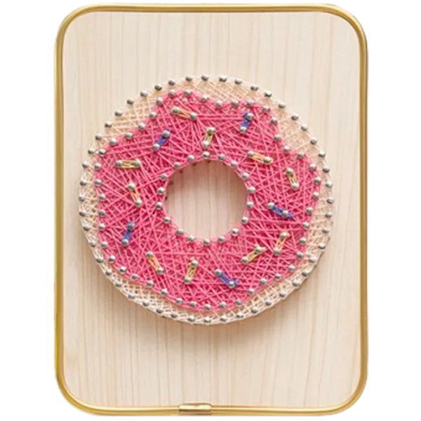Set de creație HiStone String Art Gogoașa DHBC28012 6+ / Multicolor photo 1