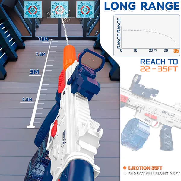Водяной пистолет Richi Tichi R 7 /13 50043 6+ / Вода / Белый photo 4