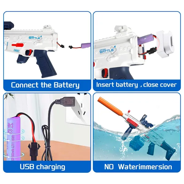 Водяной пистолет Richi Tichi R 7 /13 50043 6+ / Вода / Белый photo 7