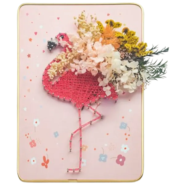Креативный набор HiStone String Art Flamingo DHBCE28064 6+ / Разноцветный photo 1 Креативный набор HiStone String Art Flamingo DHBCE28064 6+ / Разноцветный photo 1