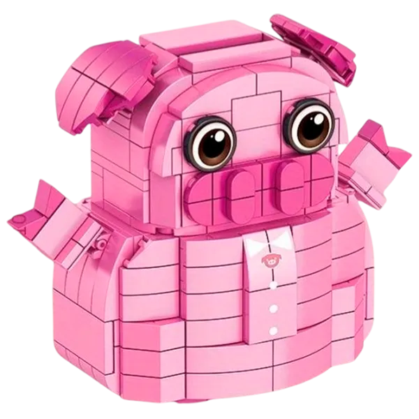 Конструктор New World Pig Копилка/ Розовый photo 1 Конструктор New World Pig Копилка/ Розовый photo 1