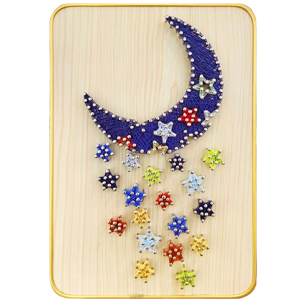 Креативный набор HiStone String Art Луна и звезды DHACE28037 6+ / Разноцветный photo 1 Креативный набор HiStone String Art Луна и звезды DHACE28037 6+ / Разноцветный photo 1