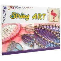 Set de creație HiStone String Art Flamingo DHACE28041 6+ / Multicolor photo 2