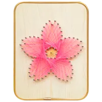 Set de creație HiStone String Art Floare roz DHBC28024 6+ / Multicolor