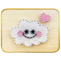 Креативный набор HiStone String Art Улыбающийся зайчонок DHBC28019 6+ / Разноцветный