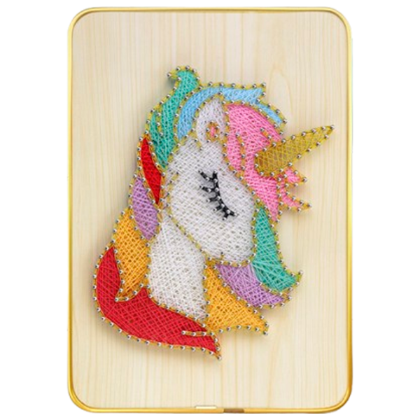 Креативный набор HiStone String Art Unicorn DHACE28033 6+ / Разноцветный photo 1 Креативный набор HiStone String Art Unicorn DHACE28033 6+ / Разноцветный photo 1