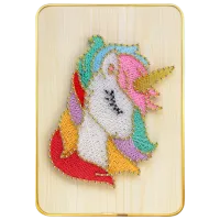 Креативный набор HiStone String Art Unicorn DHACE28033 6+ / Разноцветный