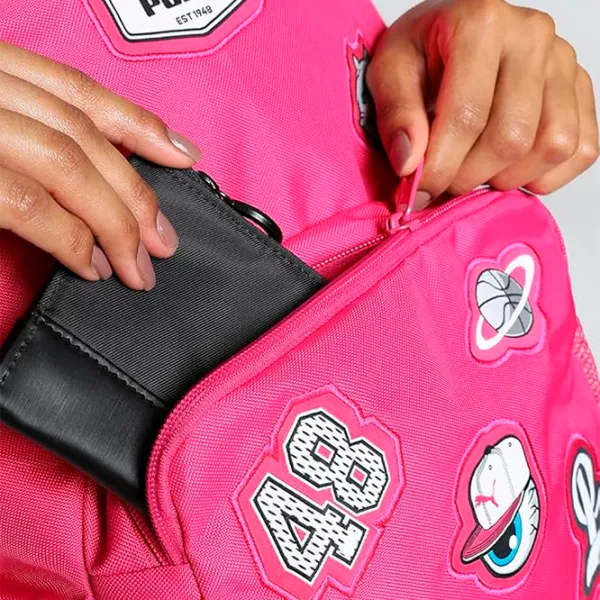 Рюкзак Puma Patch Backpack  / Серый Розовый / 20л photo 5