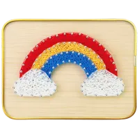 Креативный набор HiStone String Art Curcubeu 28020 6+ / Разноцветный