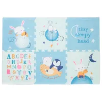 Covoraş pentru joc Petite&Mars Flatie (436072) 0+/ Dreptunghiular/ Blue