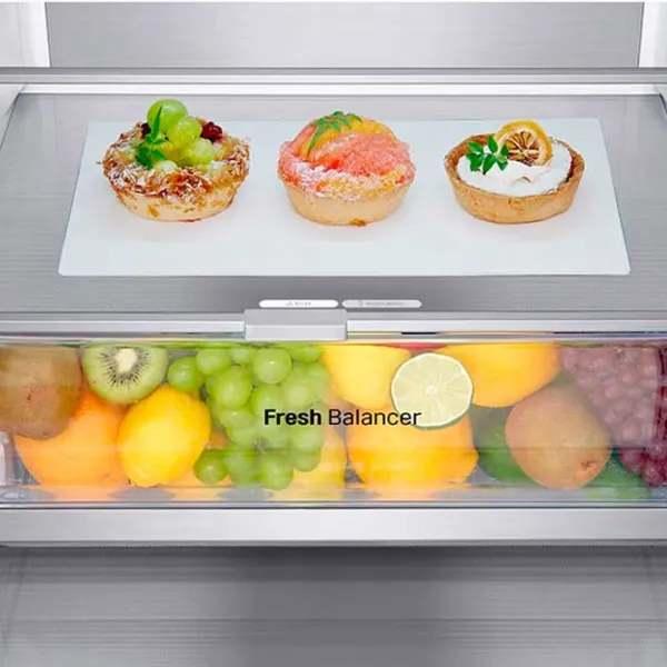 Frigider LG GBV7280DEV cu congelator jos 387 l / 203 cm / Black photo 3