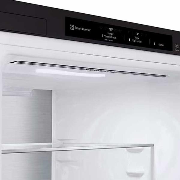 Frigider LG GBV7280DEV cu congelator jos 387 l / 203 cm / Black photo 4