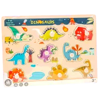 Puzzle New World Динозавры 1+/ Количество деталей: 9