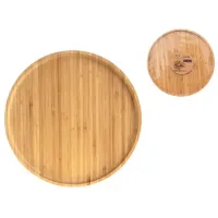 Tavă de servire SG 52031  Rotundă / Bambuc