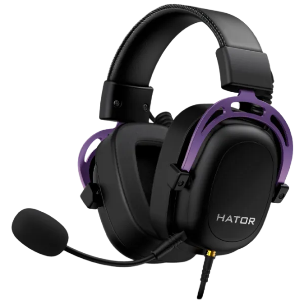 Căști Hator Hypergang 2 Black Lavanda Cu fir/ Gaming photo 1 Căști Hator Hypergang 2 Black Lavanda Cu fir/ Gaming photo 1