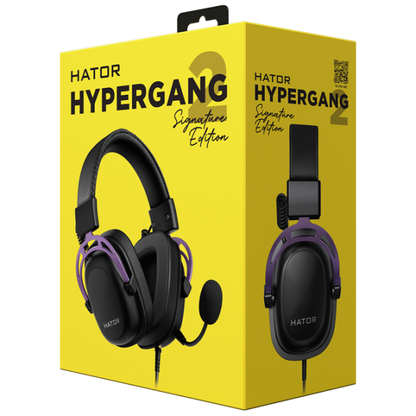 Căști Hator Hypergang 2 Black Lavanda Cu fir/ Gaming photo 6 Căști Hator Hypergang 2 Black Lavanda Cu fir/ Gaming photo 6