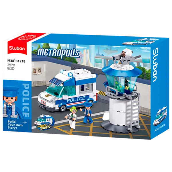 Constructor Sluban Police Figuri/ Blue photo 1