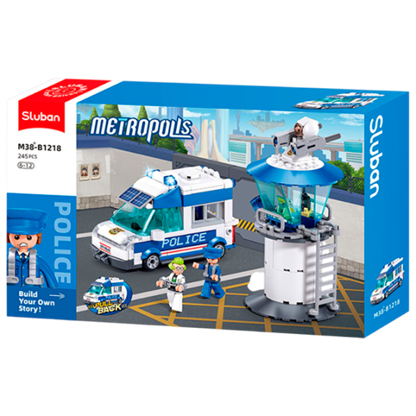 Constructor Sluban Police Figuri/ Blue photo 1