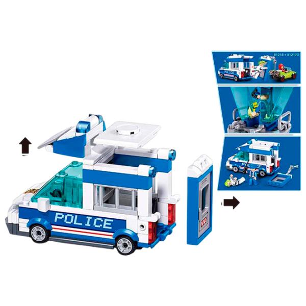 Constructor Sluban Police Figuri/ Blue photo 4