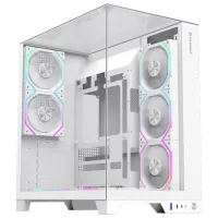 Carcasă Gamemax Infinity Pro Mid Tower / White photo 2
