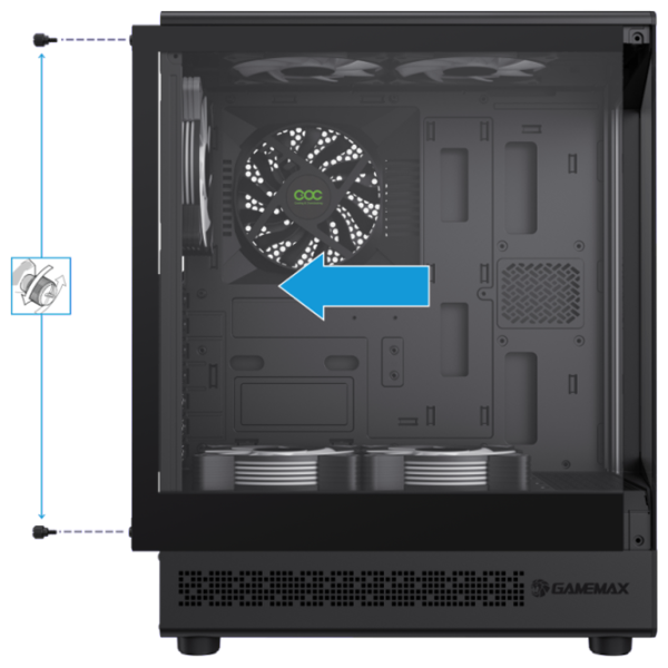 Carcasă Gamemax Vista COC AB Mid Tower / Black photo 13
