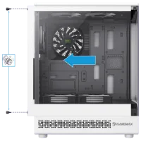 Carcasă Gamemax Vista COC AW Mid Tower / White photo 8