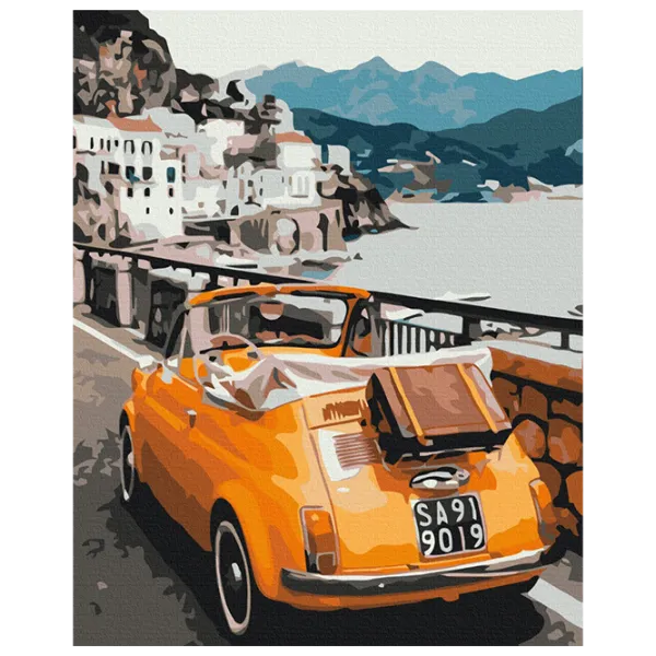 Pictură pe numere BrushMe Mașină retro BS39476 50 x 40 cm / Verticală photo 1 Pictură pe numere BrushMe Mașină retro BS39476 50 x 40 cm / Verticală photo 1