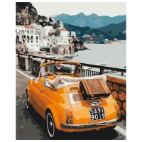 Картина по номерам BrushMe Ретро автомобиль BS39476 50 x 40 см / Вертикальная