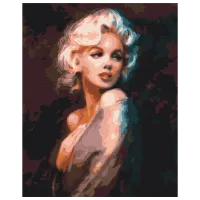 Pictură pe numere BrushMe Umbra lui Monroe BS37728 50 x 40 cm / Verticală