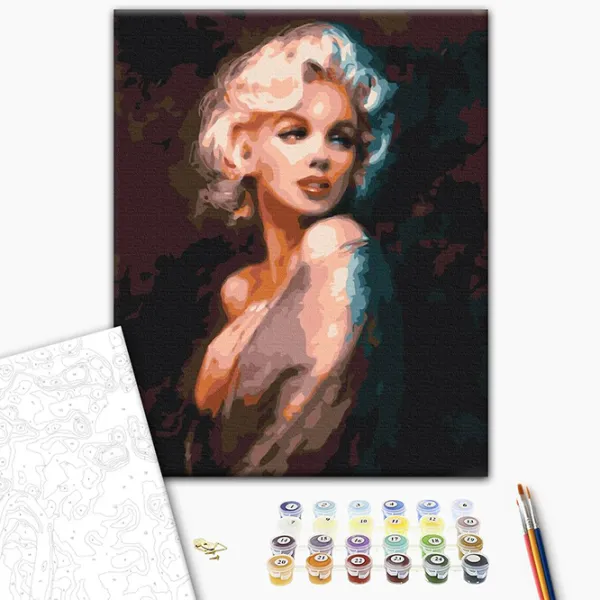 Pictură pe numere BrushMe Umbra lui Monroe BS37728 50 x 40 cm / Verticală photo 2