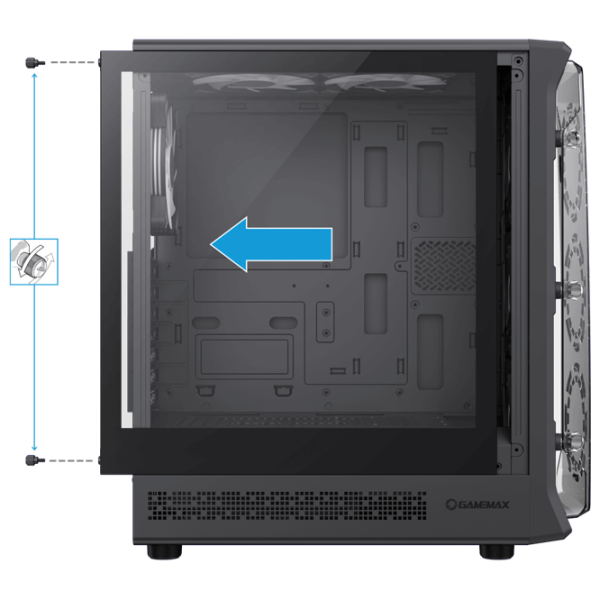 Корпус Gamemax Starlight 2 AB Mid Tower / Черный photo 9