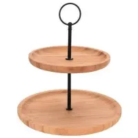 Suport de servire EH 42802  Rotundă / Bambus