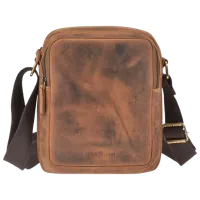 Geantă de umăr Greenburry Vintage Travel  / Auriu Brown / 