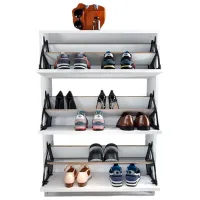 Dulap pentru încălțăminte Nex Home 18-03-01 110 x 73.6 x 27 /White /White photo 7