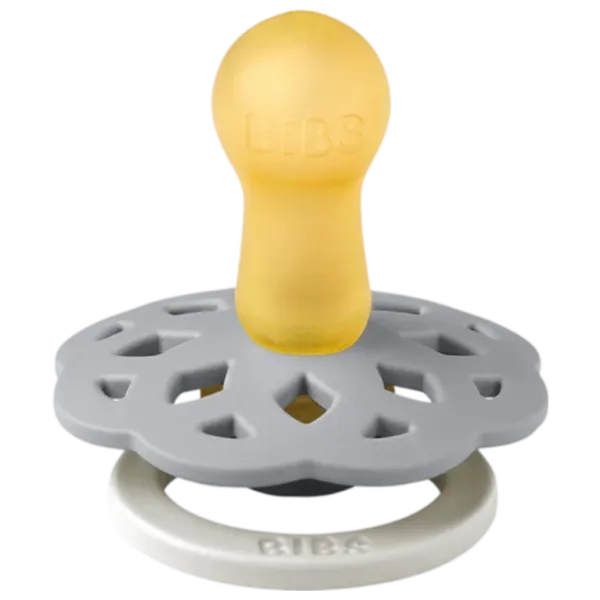 Соска круглая Bibs Boheme GLOW 230124  Унисекс / 0 месяцев - 6 месяцев / Латекс / Серо-зеленый photo 2