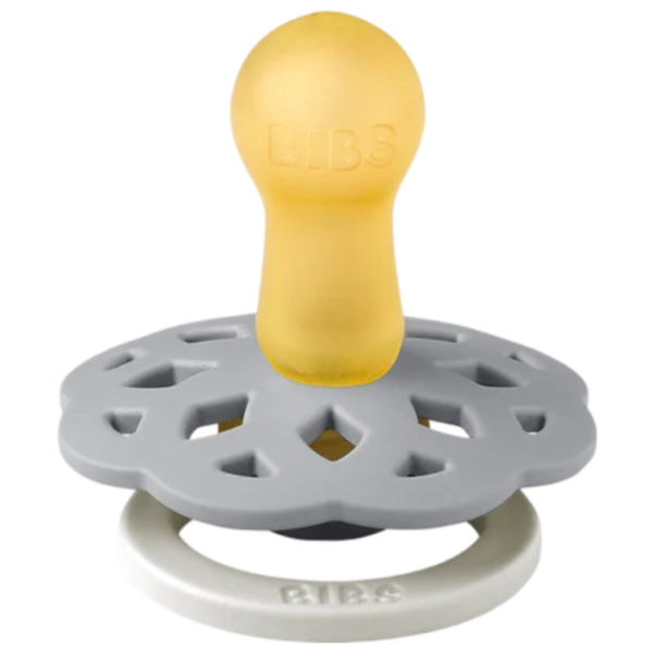 Соска круглая Bibs Boheme GLOW 230124  Унисекс / 0 месяцев - 6 месяцев / Латекс / Серо-зеленый photo 2