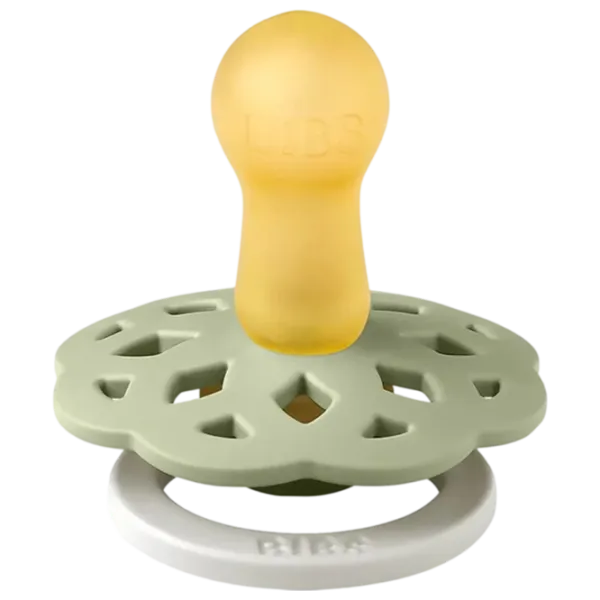 Соска круглая Bibs Boheme GLOW 230124  Унисекс / 0 месяцев - 6 месяцев / Латекс / Серо-зеленый photo 3