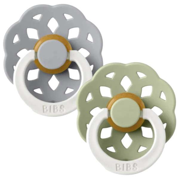 Соска круглая Bibs Boheme GLOW 230124  Унисекс / 0 месяцев - 6 месяцев / Латекс / Серо-зеленый photo 5