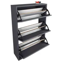 Dulap pentru încălțăminte Nex Home 18-03-08 110 x 73.6 x 27 /Anthracite /Anthracite photo 3