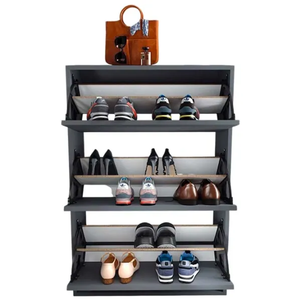 Dulap pentru încălțăminte Nex Home 18-03-08 110 x 73.6 x 27 /Anthracite /Anthracite photo 4 Dulap pentru încălțăminte Nex Home 18-03-08 110 x 73.6 x 27 /Anthracite /Anthracite photo 4