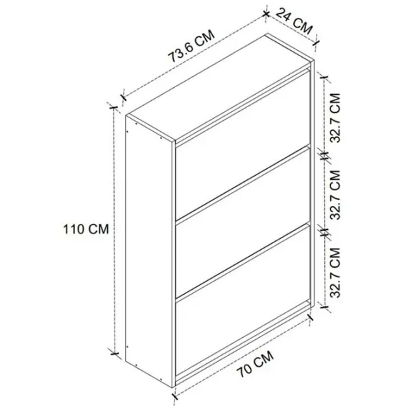 Dulap pentru încălțăminte Nex Home 18-03-08 110 x 73.6 x 27 /Anthracite /Anthracite photo 7 Dulap pentru încălțăminte Nex Home 18-03-08 110 x 73.6 x 27 /Anthracite /Anthracite photo 7