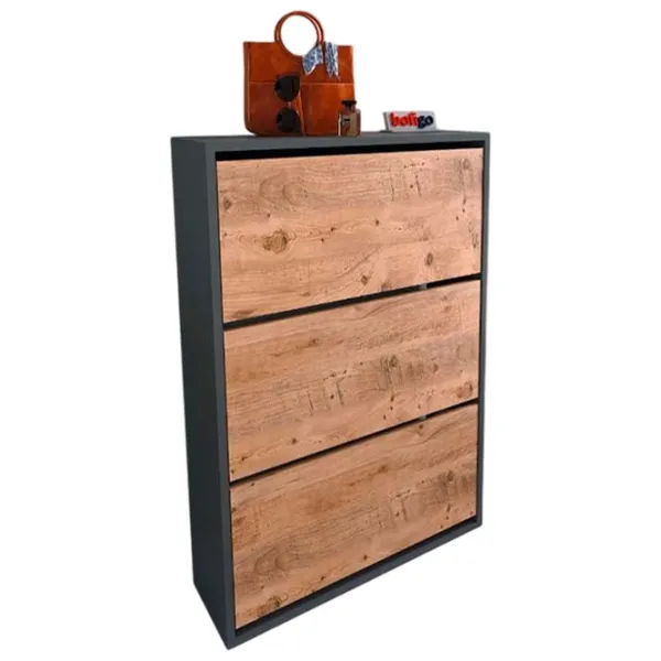 Dulap pentru încălțăminte Nex Home 18-03-82 110 x 73.6 x 27 /Anthracite /Anthracite photo 2 Dulap pentru încălțăminte Nex Home 18-03-82 110 x 73.6 x 27 /Anthracite /Anthracite photo 2