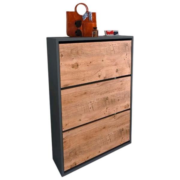 Dulap pentru încălțăminte Nex Home 18-03-82 110 x 73.6 x 27 /Anthracite /Anthracite photo 2 Dulap pentru încălțăminte Nex Home 18-03-82 110 x 73.6 x 27 /Anthracite /Anthracite photo 2