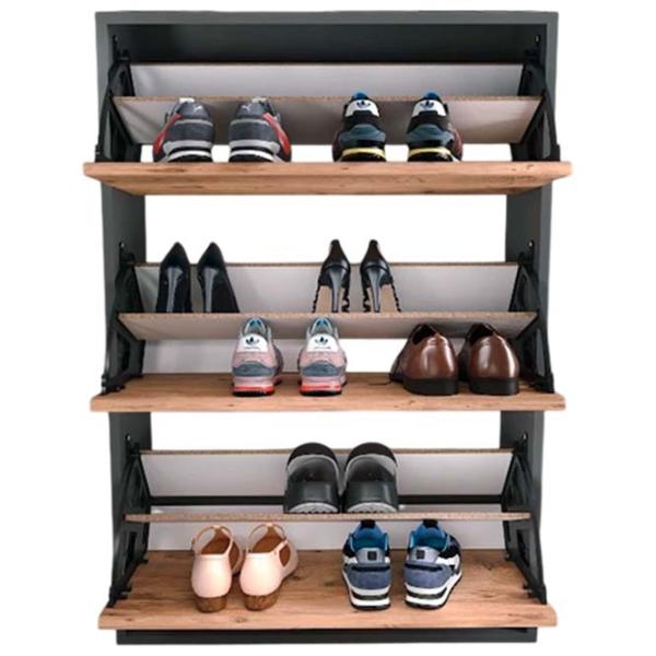 Dulap pentru încălțăminte Nex Home 18-03-82 110 x 73.6 x 27 /Anthracite /Anthracite photo 4 Dulap pentru încălțăminte Nex Home 18-03-82 110 x 73.6 x 27 /Anthracite /Anthracite photo 4