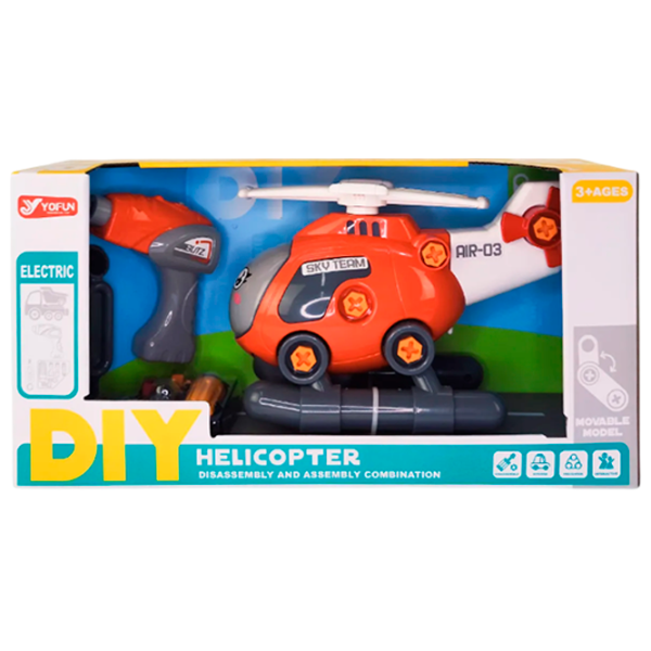 Конструктор Richi Tichi 03301 Вертолет/ Оранжевый photo 1