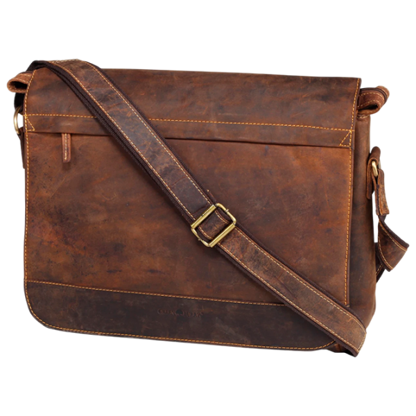 Сумка плечевая Greenburry Messenger Vintage  / Золотoй Коричневый /  photo 1