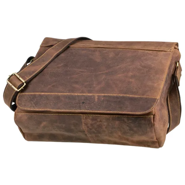 Сумка плечевая Greenburry Messenger Vintage  / Золотoй Коричневый /  photo 2