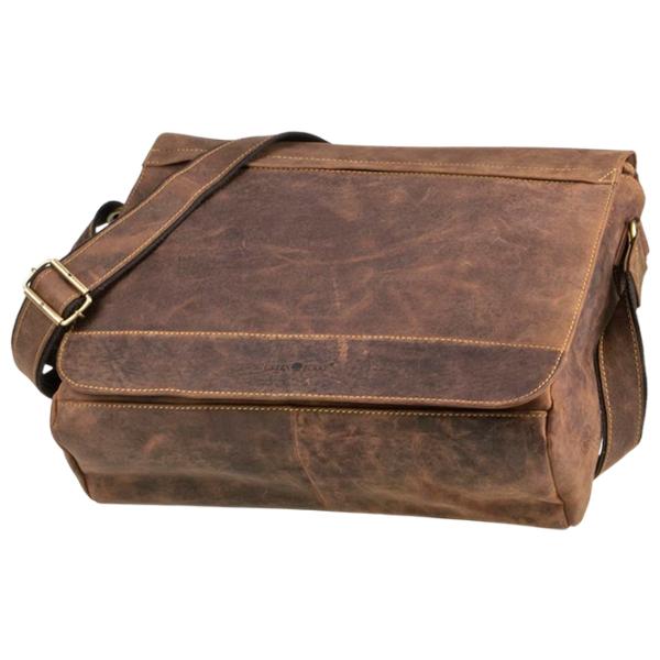 Сумка плечевая Greenburry Messenger Vintage  / Золотoй Коричневый /  photo 2
