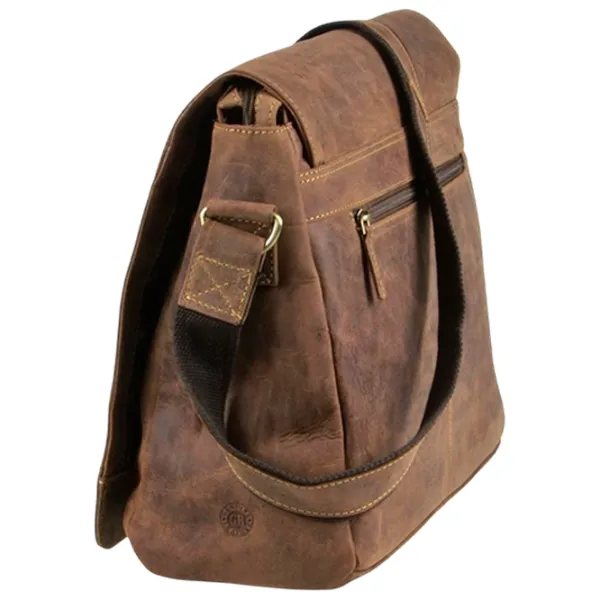 Сумка плечевая Greenburry Messenger Vintage  / Золотoй Коричневый /  photo 3